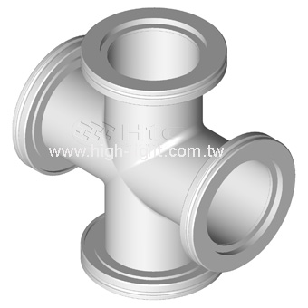 真空四通管 Crosses | 真空管件 Vacuum Fitting : Htc日扬真空