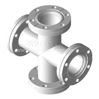 真空四通管 Crosses | 真空管件 Vacuum Fitting : Htc日扬真空