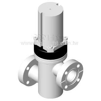 CF Rotatable Flange without Bellows / Spring to Close(USA) Z-line Valve | Pneumatically Actuated