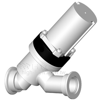 Pneumatic KF Y-inline valves with Bellows Attached Reed Sensor-USA