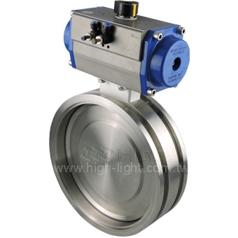 Pneumatic butterfly valve for gas flow control pneumatic actuators valves | Htc vacuum
