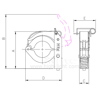 KF toggle clamp 卡箍